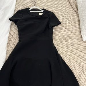 Kate Spade black shirt sleeve cocktail dress